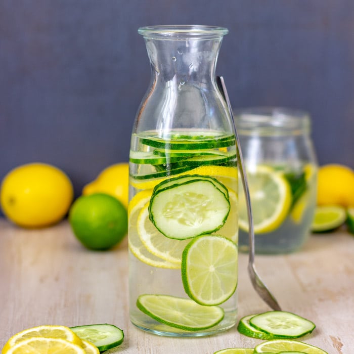lemon lime cucumber water image
