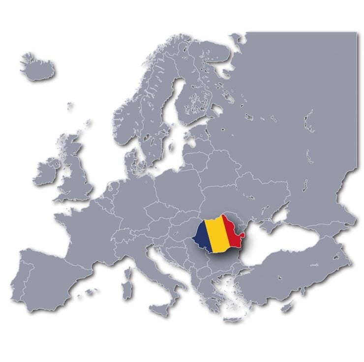 romania harta europei